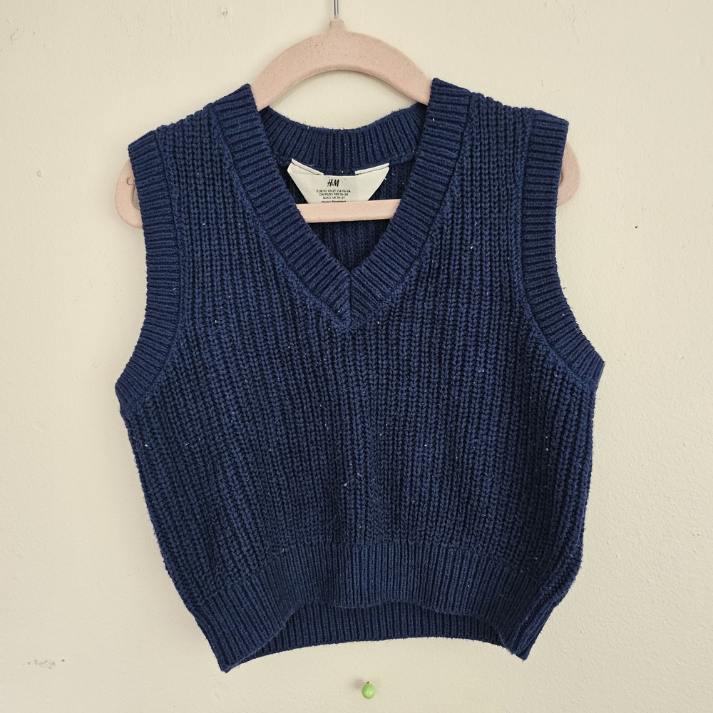 H&M Deep Blue Knit Vest